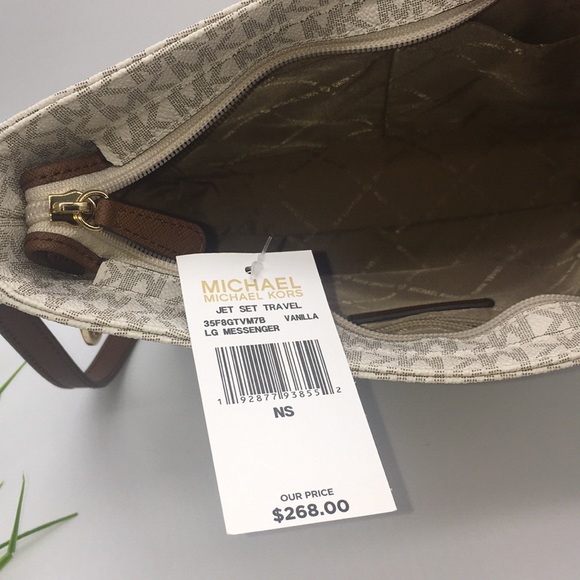 Michael Kors LG MESSENGER Crossbody VANILLA - Picture 4 of 8